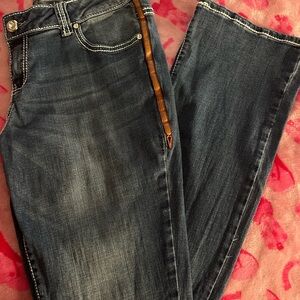 Classic Dark Blue Straight Leg Jeans